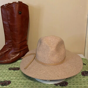 Altar’d state women’s hat wool brim accessory adjustable neutral tan cream fall